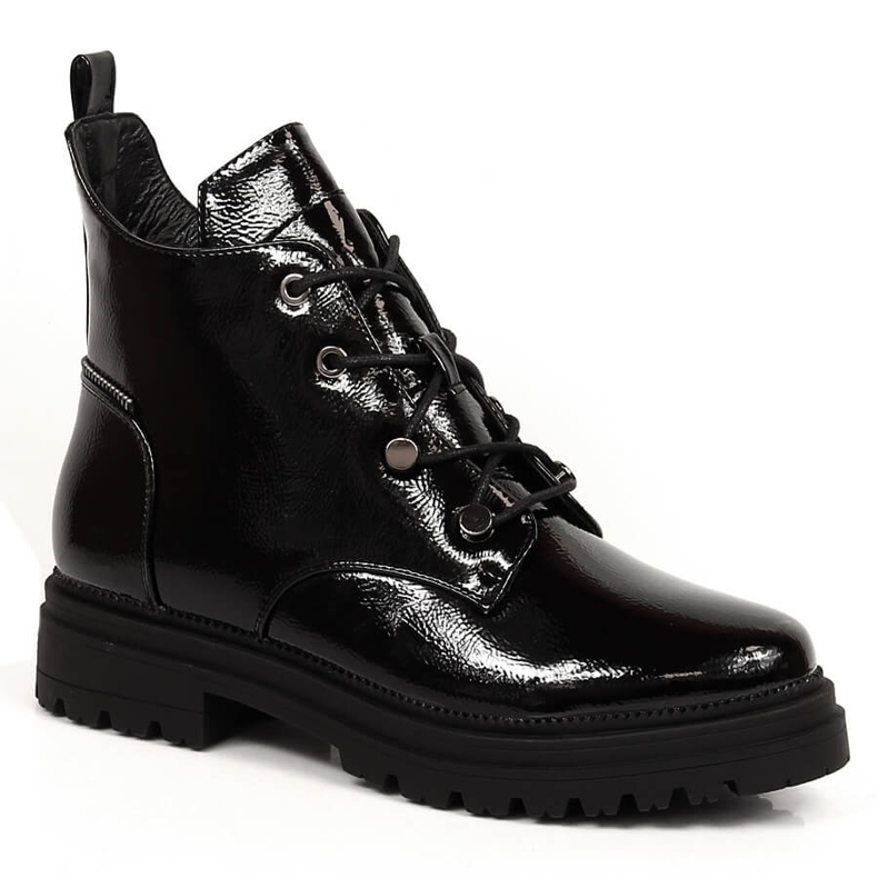Stivali da donna isolati in vernice nera Filippo PAW387 nero