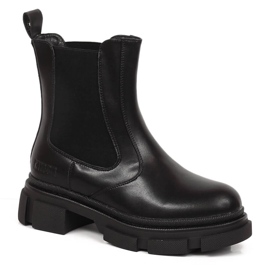 Stivali Jodhpur in pelle nera, Big Star isolato nero KK274485