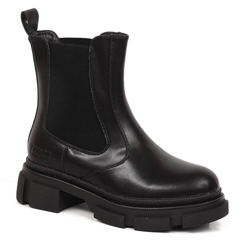 Stivali Jodhpur in pelle nera, Big Star isolato nero KK274485