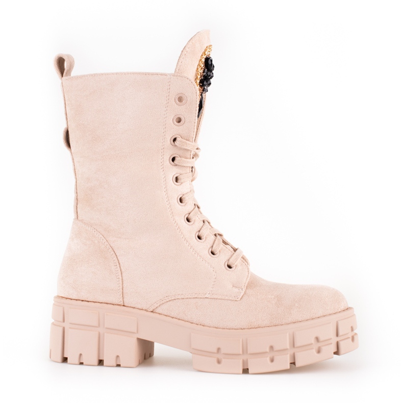 Borse da donna in camoscio con decoro Shelovet beige