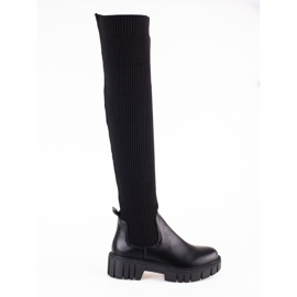 Moschettieri da donna con tomaia flessibile Shelovet nera nero