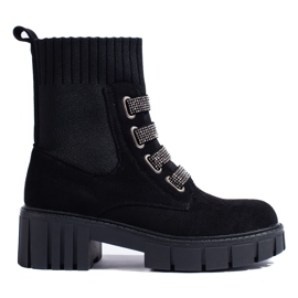 Stivali da donna in camoscio Shelovet nero