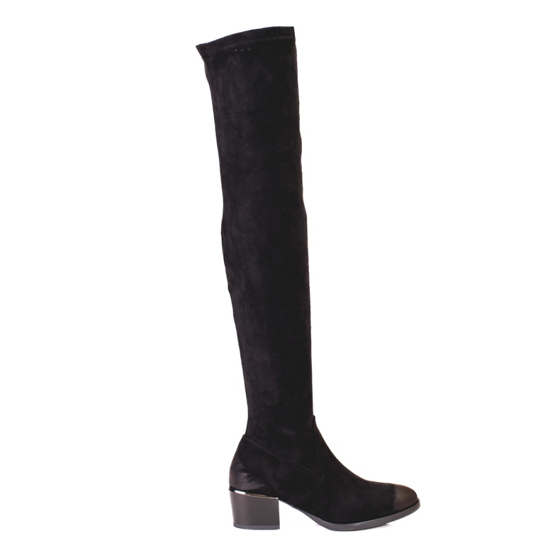 Stivaletti da donna in camoscio Vinceza nero