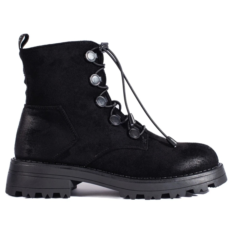 Stivaletti da donna in camoscio nero