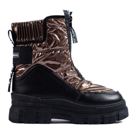 Doposci da donna sulla piattaforma Vinceza d'oro