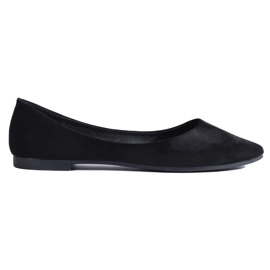 Comode ballerine in suede nero