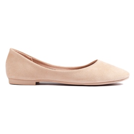 Comode ballerine in suede beige