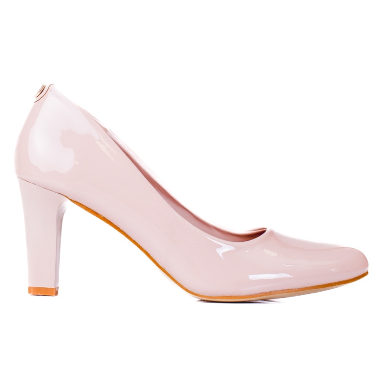Décolleté Shelovet da donna beige, laccate