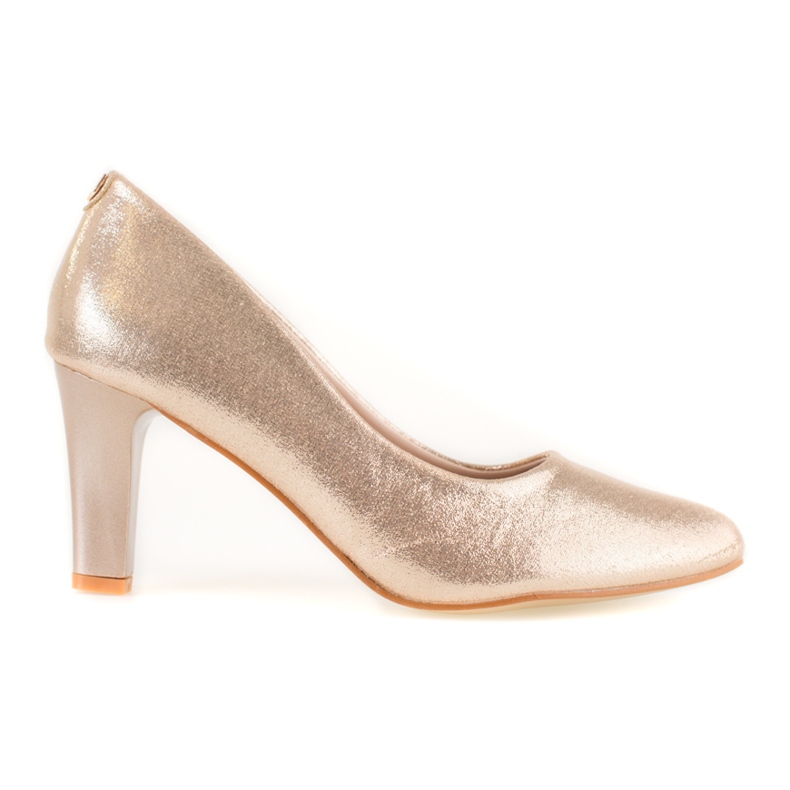 Décolleté Shelovet dorate classiche d'oro