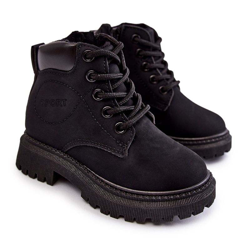 Stivali caldi per bambini Black Cheddy nero