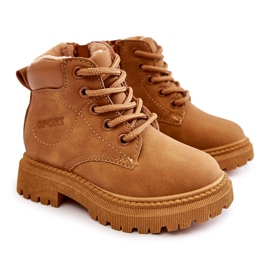 Stivali caldi per bambini Camel Cheddy marrone