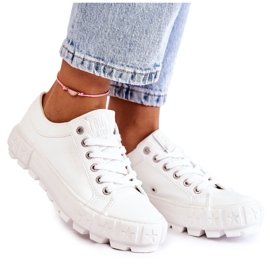 Sneakers in pelle alla moda Big Star KK274142 bianco