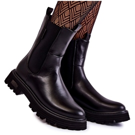 Stivaletti Slip-on Alti Stivali Jodhpur Big Star KK274500 Nero