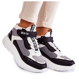 Scarpe sportive da donna Memory Foam System Big Star KK274405 Bianche bianco