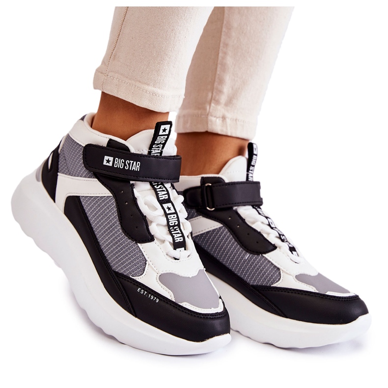 Scarpe sportive da donna Memory Foam System Big Star KK274405 Bianche bianca