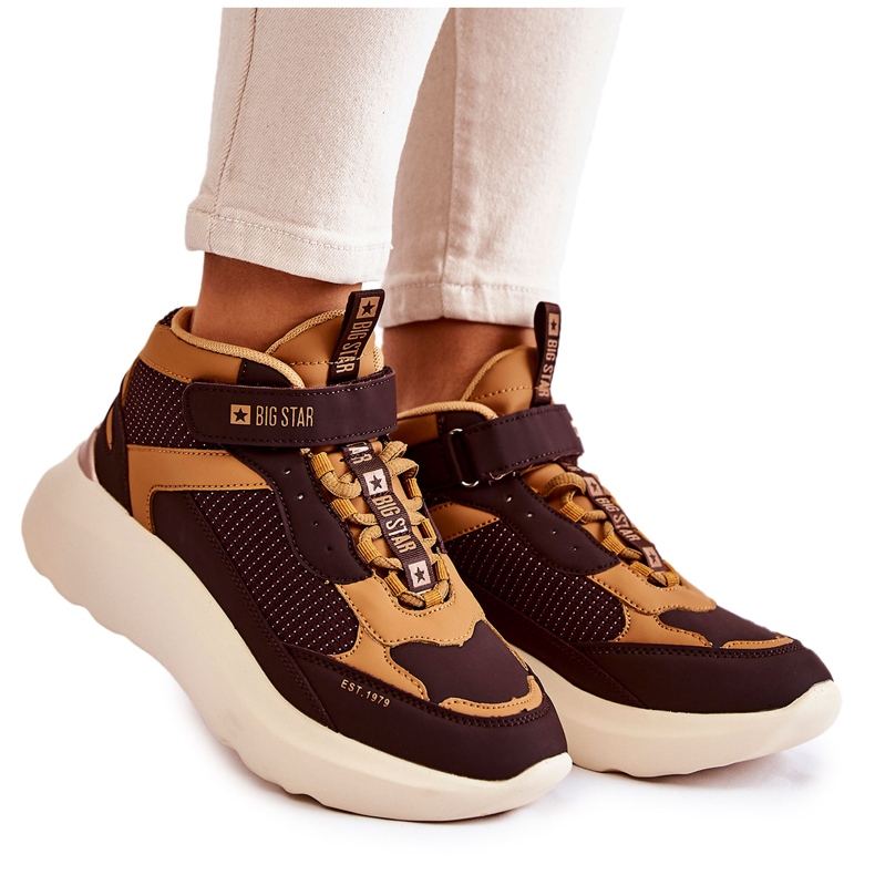 Scarpe sportive da donna Memory Foam System Big Star KK274404 Marrone