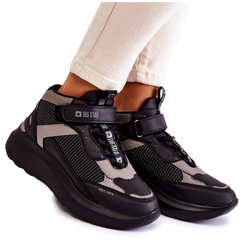 Scarpe sportive da donna Memory Foam System Big Star KK274403 Nero
