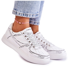 Vinceza Scarpe sportive basse da donna bianche Solveig bianca