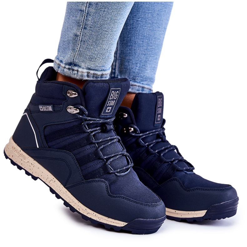 Scarpe da Trekking Alte da Donna Big Star KK274611 Blu Navy