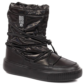 Doposci metallizzati, slip-on neri Big Star KK274193 nero
