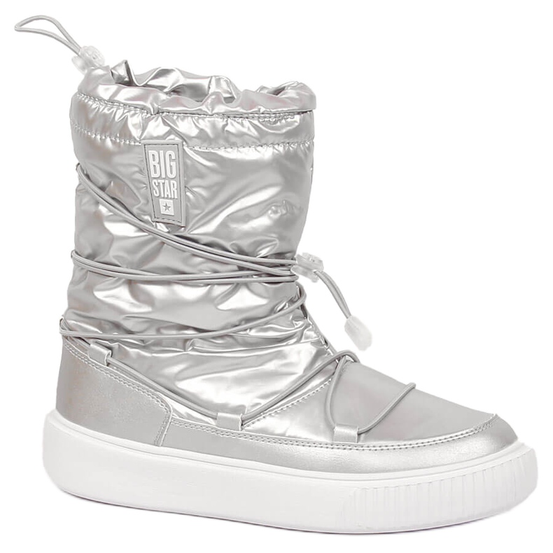 Doposci slip-on argento metallizzato Big Star KK274195 d'argento