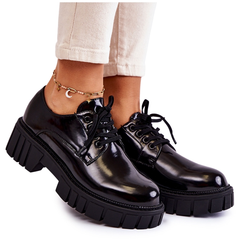 Scarpe laccate alla moda La.Fi 210013B-NL Nero