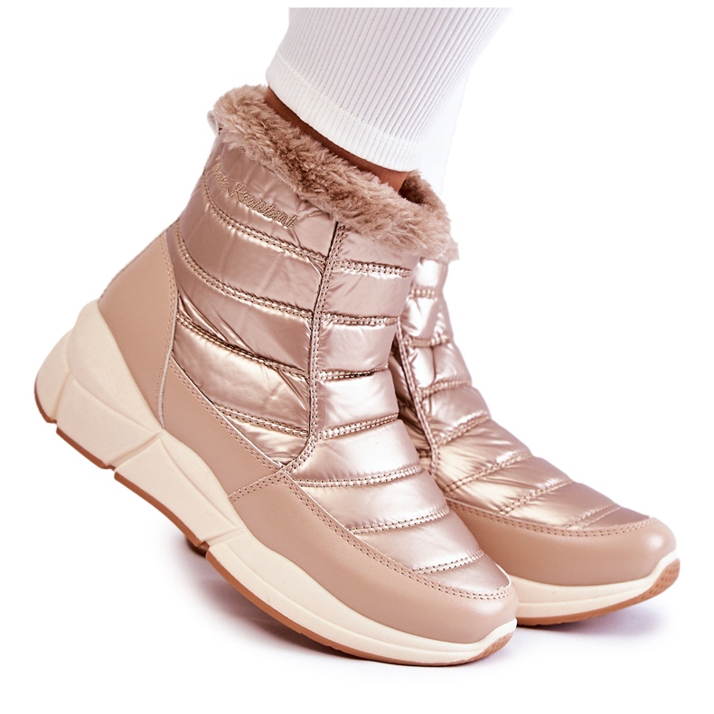 PE1 Doposci da Donna Con Cerniera Oro-Beige Senia marrone