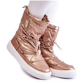 Doposci isolati da donna Big Star KK274194 Beige-Oro