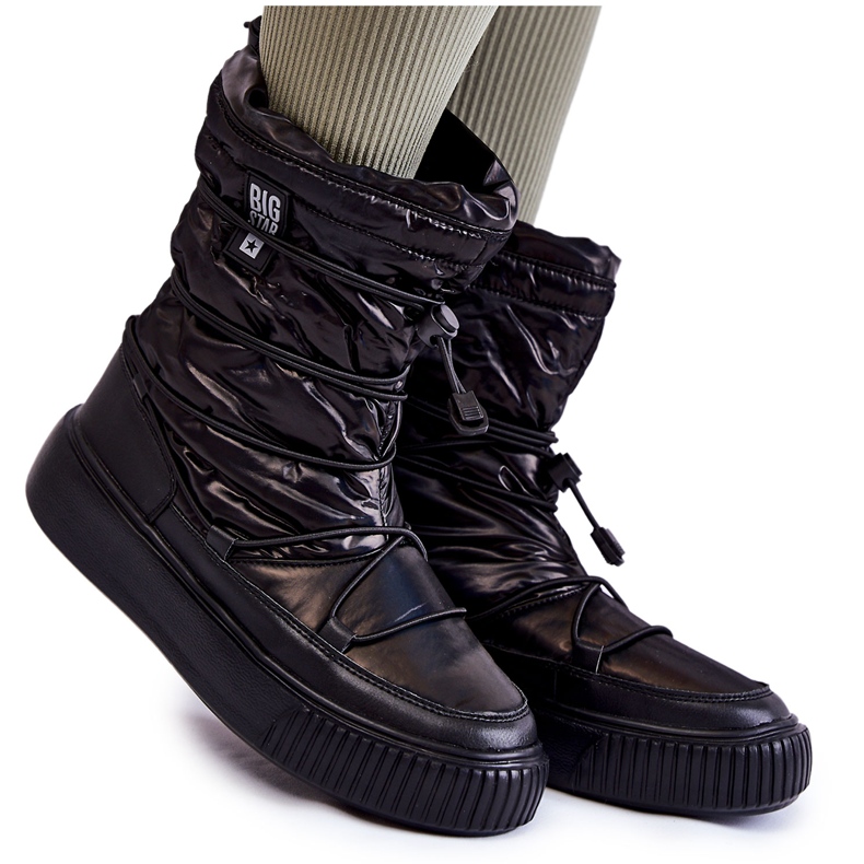 Stivali da neve caldi neri da donna Big Star KK274193 nero
