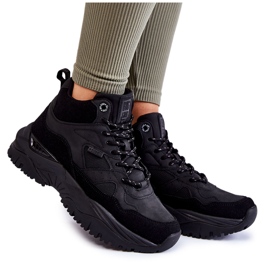 Scarpe sportive alte da donna Memory Foam System Big Star KK274356 nere nero