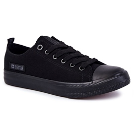 Sneakers da uomo in materiale basso Big Star KK174007 nere nero