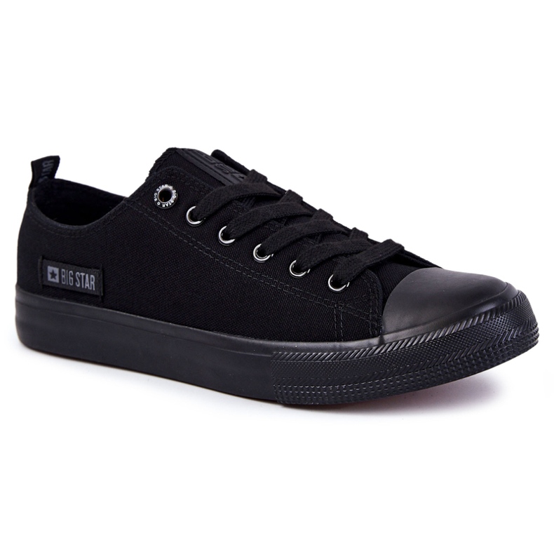 Sneakers da uomo in materiale basso Big Star KK174007 nere nero