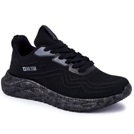 Scarpe sportive da uomo leggere Big Star KK174018 nere nero