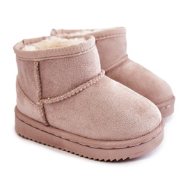 Stivali da neve caldi per bambini Gooby beige chiaro