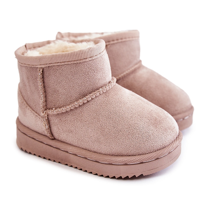 Stivali da neve caldi per bambini Gooby beige chiaro