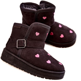 Stivali da neve per bambini Big Star KK374244 grigio rosa