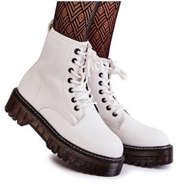 Stivali da donna con cerniera Big Star KK274536 Bianco