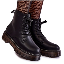 Stivali da donna con cerniera Big Star KK274537 Nero