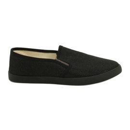 Sabatina Sneakers slip-on glitter nere DMC-15 nero