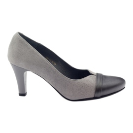 Décolleté da Donna in Pelle Grigia Espinto 532/1 grigio