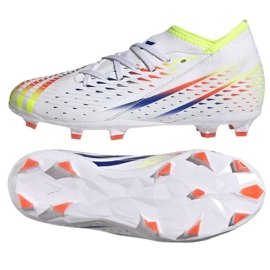 Scarpe da calcio Adidas Predator Edge.3 Fg Jr GW0981 bianca bianca