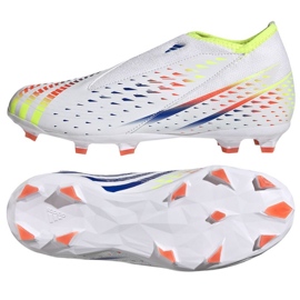 Scarpe da calcio Adidas Predator Edge.3 Ll Fg Jr GW0984 bianca bianca