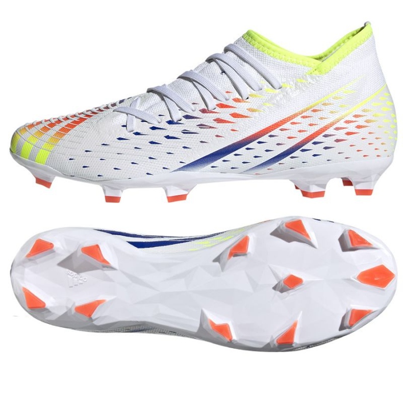 Scarpe da calcio Adidas Predator Edge.3 Fg M GW1002 bianca bianca