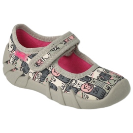 Slifori per bambini di Befado 109p261 grigio rosa