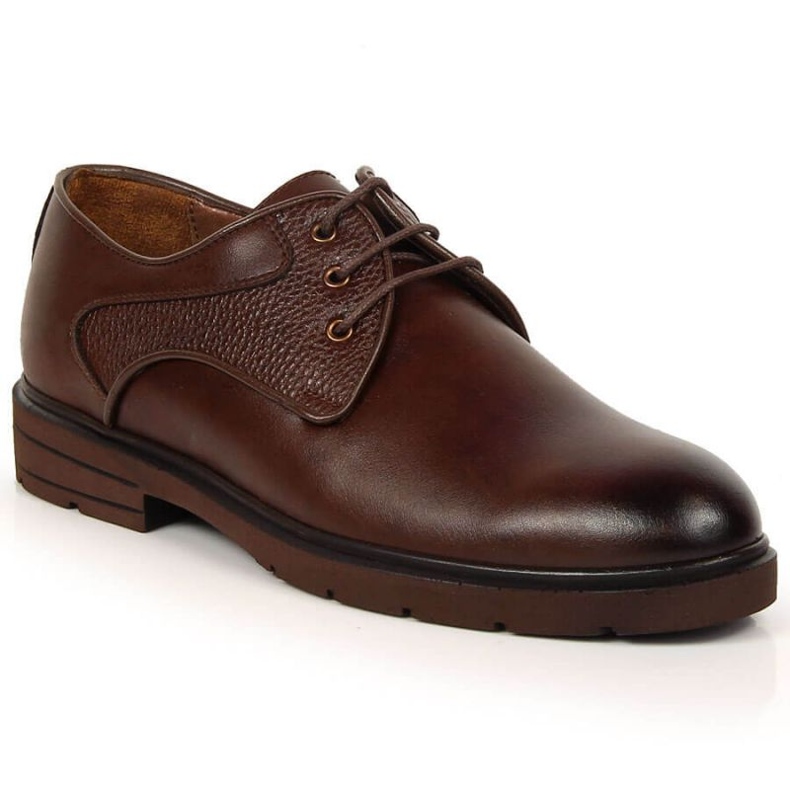 King Camp Scarpe stringate in pelle Kingle M SCA173B marrone