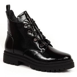Stivali isolanti in vernice Filippo W PAW387 nero