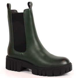 Stivali sulla piattaforma isolati Sergio Leone W SK393 verde