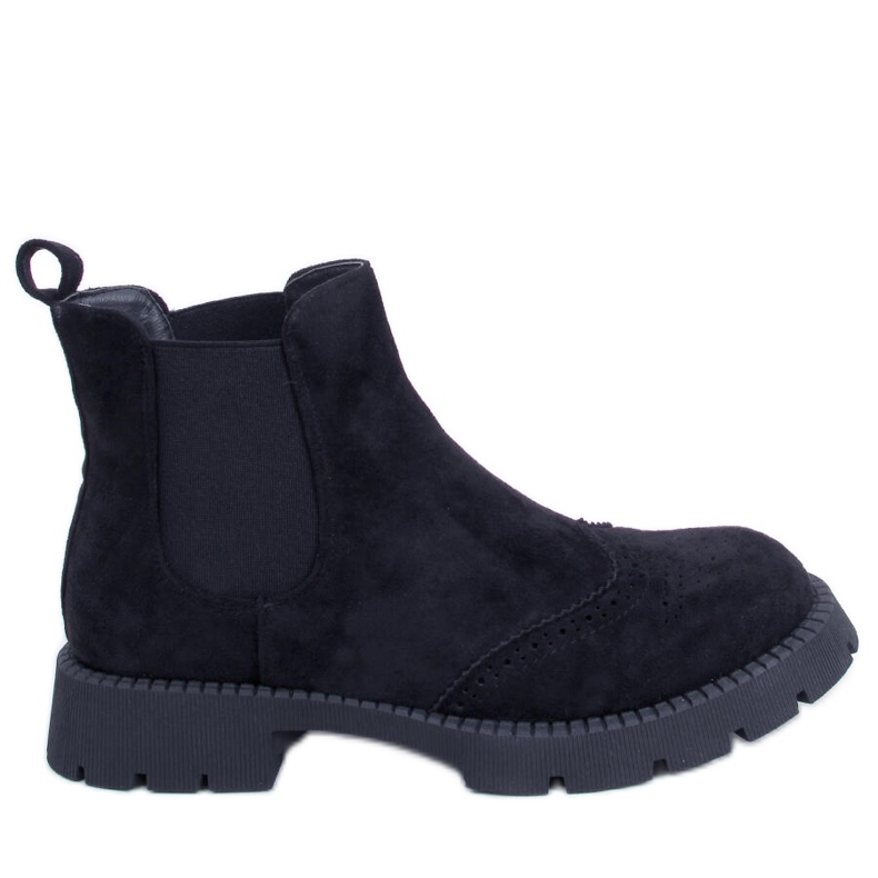 PA1 Stivaletti Chelsea da donna Ethel Black nero