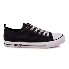 Sneakers in Pelle da Uomo Big Star KK174047 Nere nero