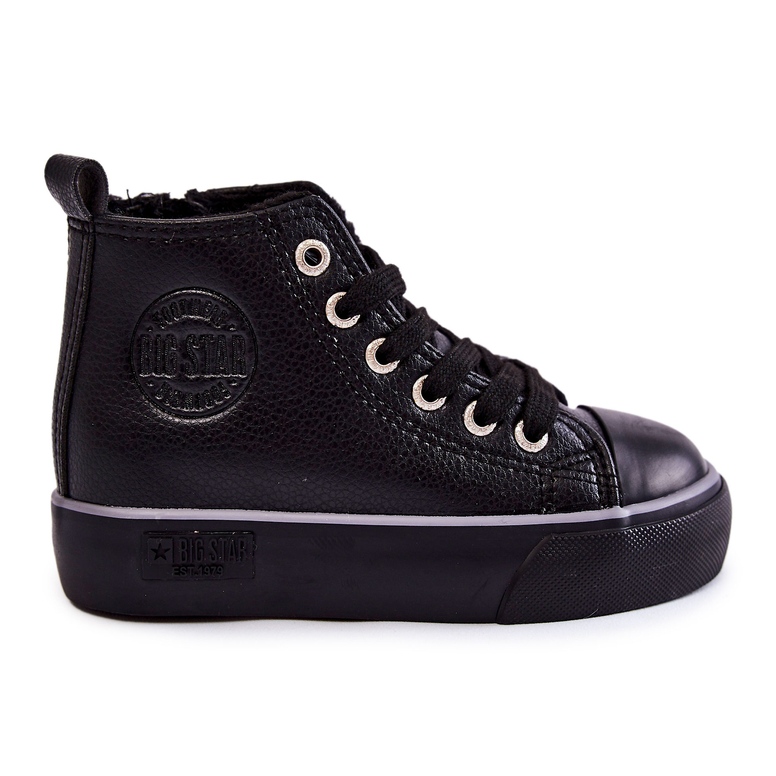 Sneakers alte da bambino Big Star KK374228 Nere nero